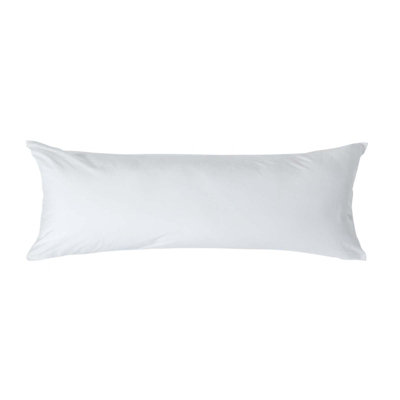 Homescapes Egyptian Cotton Housewife Body Pillowcase 200 Tc White