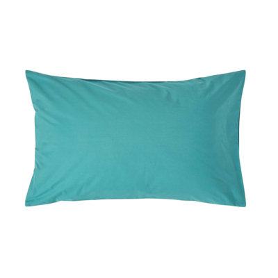 Homescapes Teal Egyptian Cotton Housewife Pillowcase 200 Tc