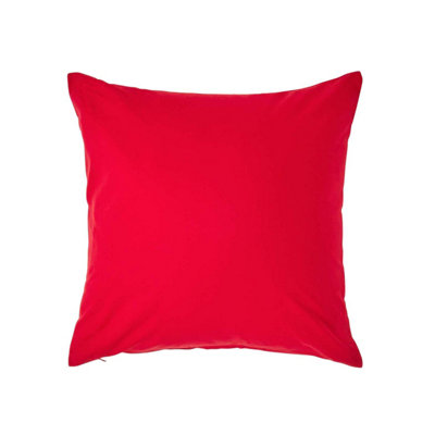 Homescapes Continental Egyptian Cotton Pillowcase 200 Tc, 40 X 40 Cm Red