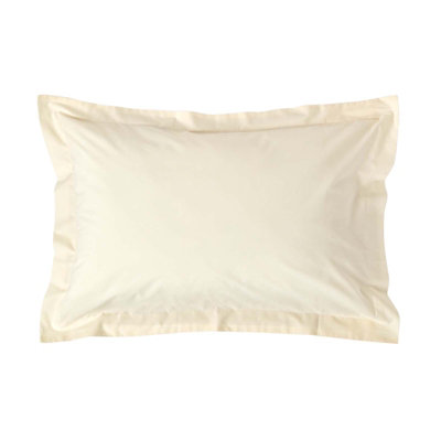 Homescapes Egyptian Cotton Oxford Pillowcase 200 Tc, Standard Size Cream
