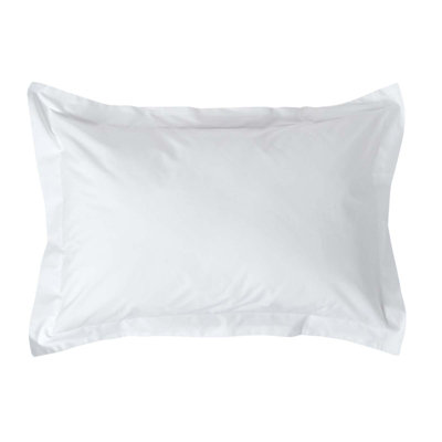 Homescapes White Egyptian Cotton Oxford Pillowcase 200 Tc, Standard Size