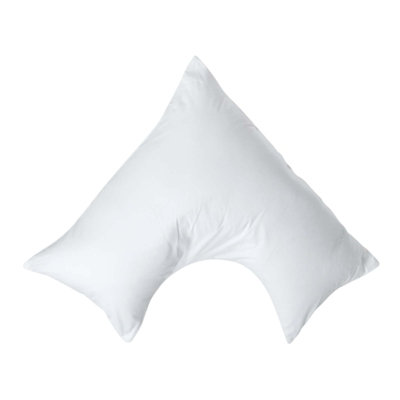 Homescapes White Egyptian Cotton V Shaped Pillowcase 200 Tc