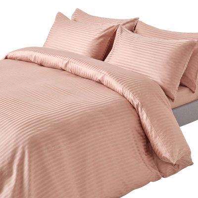 B&Q -  Beige Egyptian Cotton Duvet Cover And Pillowcases 330 TcSuper King