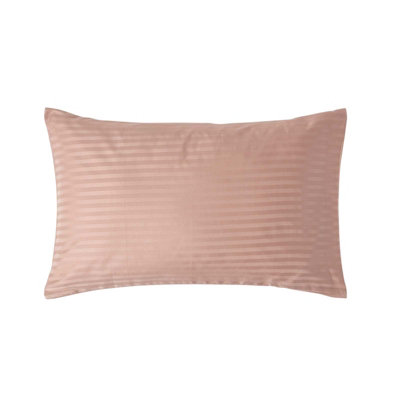 Homescapes Taupe Beige Egyptian Cotton Satin Stripe Housewife Pillowcase 330 Tc from B&Q