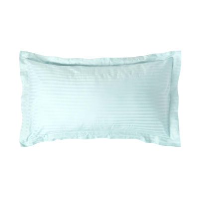 Homescapes Aqua Egyptian Cotton Ultrasoft Kingsize Oxford Pillowcase 330 Tc Blue