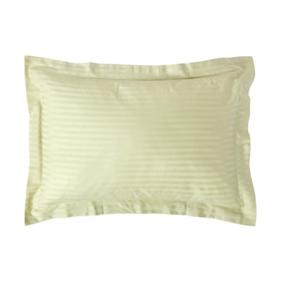 Homescapes Sage Egyptian Cotton Satin Stripe Oxford Pillowcase 330 Tc Green