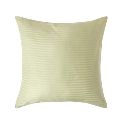 Homescapes Sage Continental Egyptian Cotton Pillowcase 330 Tc, 80 X 80 Cm Green