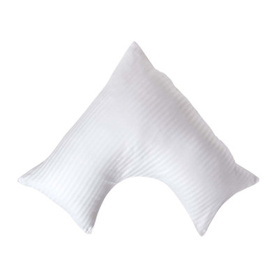 Homescapes Egyptian Cotton Super Soft V Shaped Pillowcase 330 Tc White