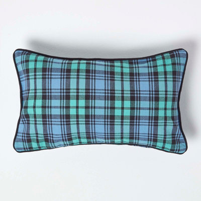 Homescapes Cotton Black Watch Tartan Cushion Cover30 X 50 Cm from B&Q