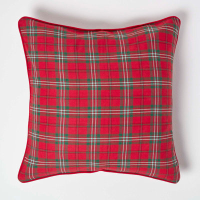 Homescapes Cotton Edward Tartan Cushion Cover45 X 45 Cm from B&Q