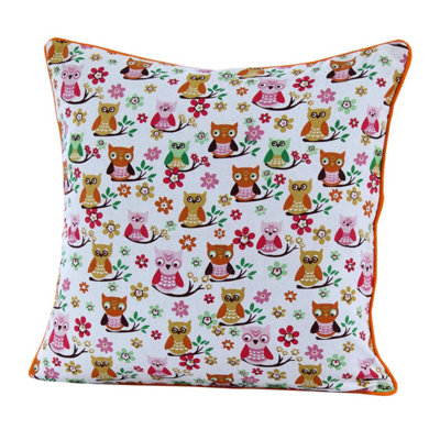Homescapes Cotton Owls Cushion Cover60 X 60 Cm from B&Q