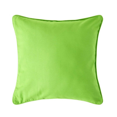 Homescapes Cotton Plain Cushion Cover, 60 X 60 Cm Green