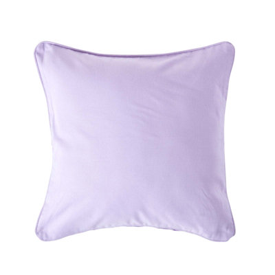Homescapes Mauve Cotton Plain Cushion Cover, 60 X 60 Cm
