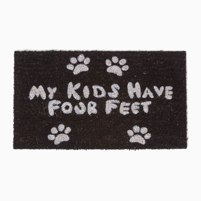 B&Q -  Four Feet Paws Coir Doormat