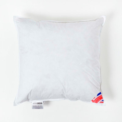 Homescapes Luxury Duck Feather Cushion Pads Or Inserts 45 X 45 Cm (18 X 18") Bounce Back Generously Filled Inner PadsFillers from B&Q