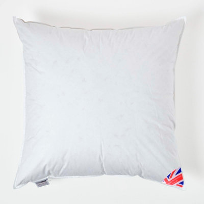 Homescapes Luxury Duck Feather Cushion Inserts Or Inners 65 X 65 Cm (26 X 26") Bounce Back Generously Filled Cushions Pads from B&Q