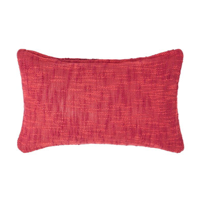 Homescapes Nirvana Cotton Rectangular Cushion Cover, 30 X 50 Cm Orange