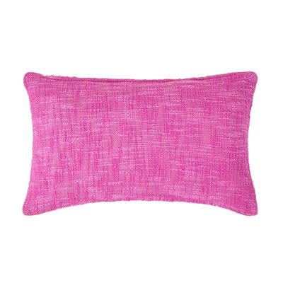 Homescapes Nirvana Cotton Rectangular Cushion Cover, 30 X 50 Cm Pink