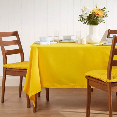 Homescapes Tablecloth 137 X 228 Cm Yellow