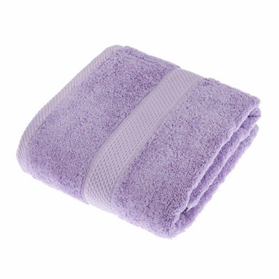 Homescapes Turkish Cotton Lilac Bath Towel from B&Q