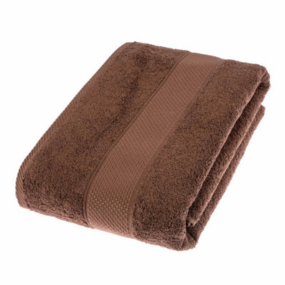 Homescapes Turkish Cotton Chocolate Bath Sheet from B&Q