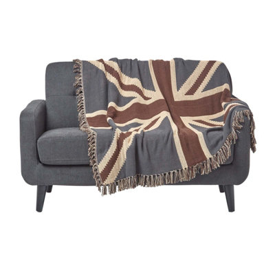 B&Q -  Cotton Union Jack Flag Throw125 X 150 Cm