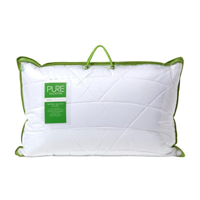 Homescapes Luxury Organic Bamboo Pillow For Back Sleepers from B&Q