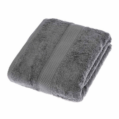 Homescapes Turkish Cotton Grey Bath Towel