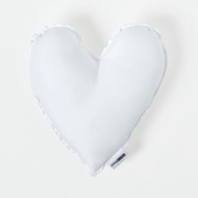 Homescapes Super Microfibre Heart Shaped Cushion PadCushion Filler And Inserts 40 Cm (16") from B&Q