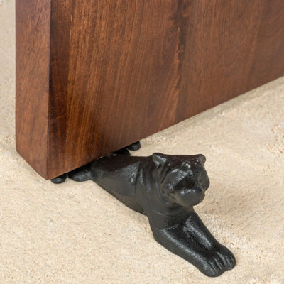 Homescapes Heavyweight Cast Iron Dog Door Stop from B&Q