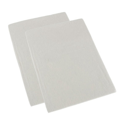 Homescapes Cream 100% Brushed Cotton Cot Flat Sheet Pair, 100 X 150 Cm