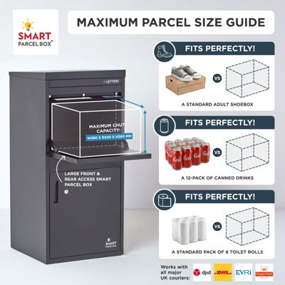 Smart Parcel Box Extra Large Secure Outdoor Delivery Box Galvanised ...