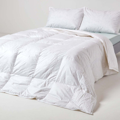 Homescapes Luxury Duck Down 13.5 Tog King Size Winter Duvet White
