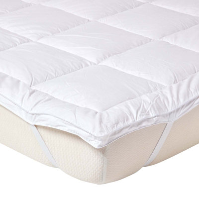 Homescapes Pure Mulberry Silk Blend Mattress Topper 700Gsm, Double