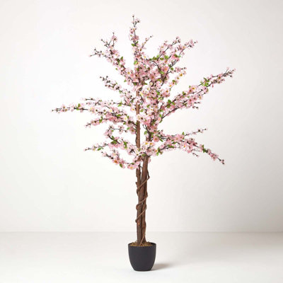 Homescapes Artificial Light Pink Handcrafted Blossom Tree With Silk Flowers5 Ft from B&Q