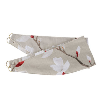 Homescapes (Red) Anita Floral Tie Back Pair - Image 4