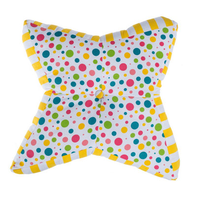Homescapes Multi Polka Dots Star Floor Cushion from B&Q