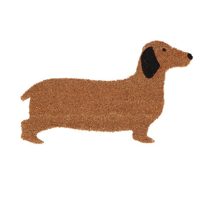 B&Q -  Coir Dog Shaped Non-Slip Doormat