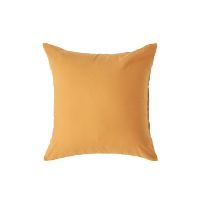 Homescapes Mustard Continental Pillowcase Egyptian Cotton 200 Tc, 40 X 40Cm Yellow