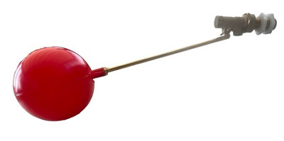 PlumbEZ Part 1 Ballcock 1/2" Inch Float Valve With Ball/float For Toilet CisternWater Tank And Troughs. Bs1212 Compliant. from B&Q