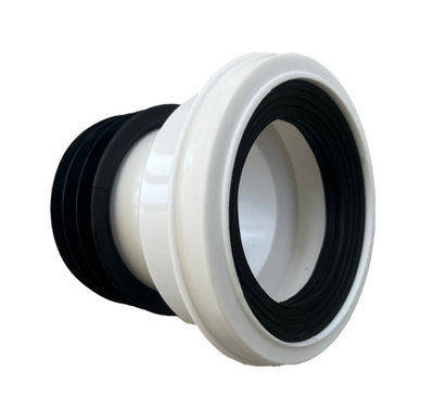 Plumbez Straight Wc Toilet Pan Connector 4" (100mm/110mm)Rigid Waste Pipe And Seal For Efficient Toilet Waste Outlet Connection from B&Q