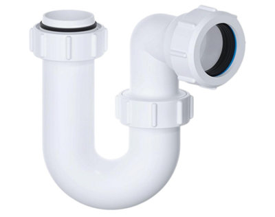 Plumbez Multi Swivel P Trap 32mm (1.25") With Anti-Slip RingBasin Waste KitBs En 274-1:200275mm Water Seal Odor Protection from B&Q