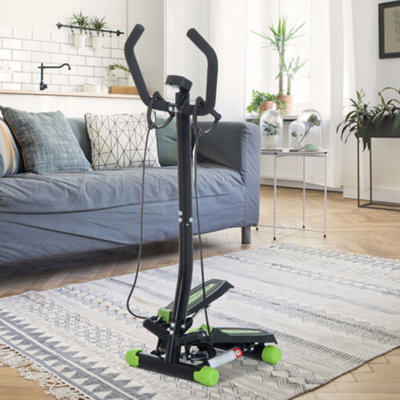 Homcom Stepper Step Machine W/ Resistance Bands Fitness Exercise Workout from B&Q