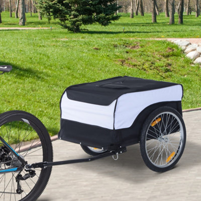 HOMCOM Pawhut Bicycle Cargo Trailer Shop Luggage Storage Utility Hitch Cover from B&Q