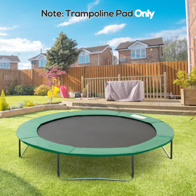 Homcom 8Ft Replacement Trampoline PadThick Foam Safety CoverGreen from B&Q