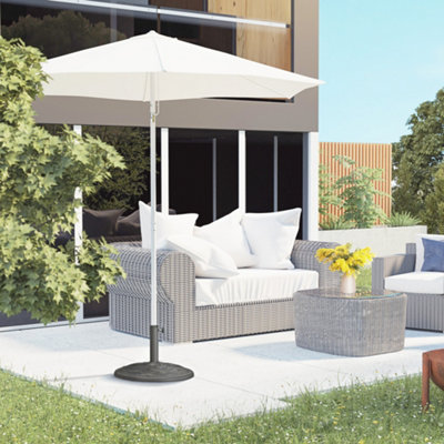 19Kg Outsunny Garden Parasol Base Stand Metal Patio Sun Umbrella Holder Resin from B&Q