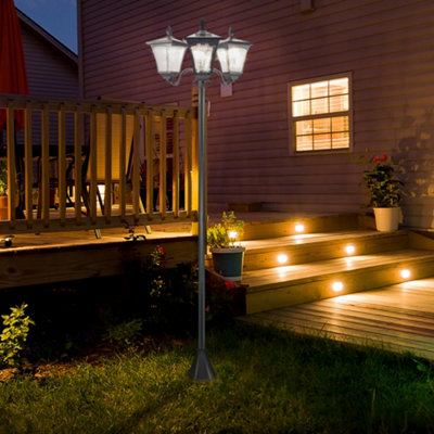 Outsunny Outdoor Garden Solar Light With Base Energy-Efficient Ip44 Dimmable from B&Q