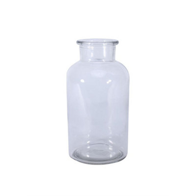 Clear Glass Decorative Apothecary Bottle Vase. Height 20 Cm from B&Q