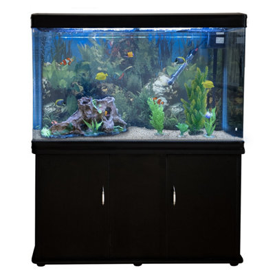 B&Q -  Aquarium Fish Tank & Cabinet With Complete Starter Kit