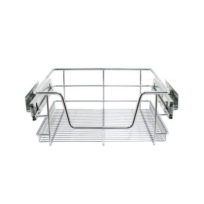 MonsterShop Kukoo 6 X Kitchen Pull Out Soft Close Baskets400mm Wide CabinetSlide Out Wire Storage Drawers from B&Q